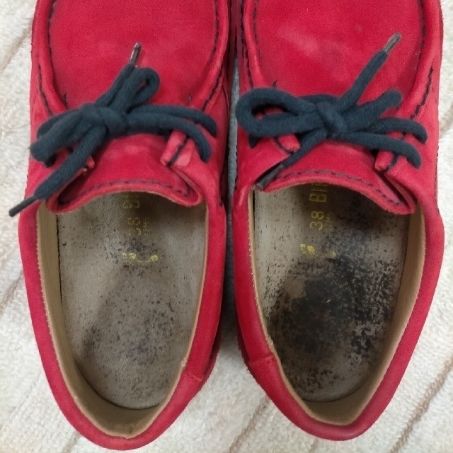 BIRKENSTOCK(ビルケンシュトック)のビルケンシュトック  パサデナ  赤 レディースの靴/シューズ(ローファー/革靴)の商品写真