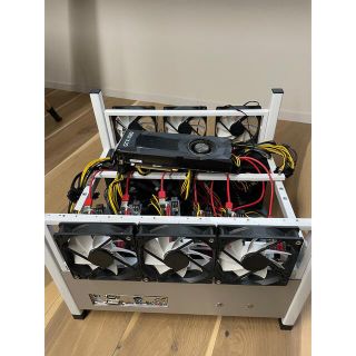 法人節税110.53Mh/s マイニングリグ+ GTX1080ti他 計3枚