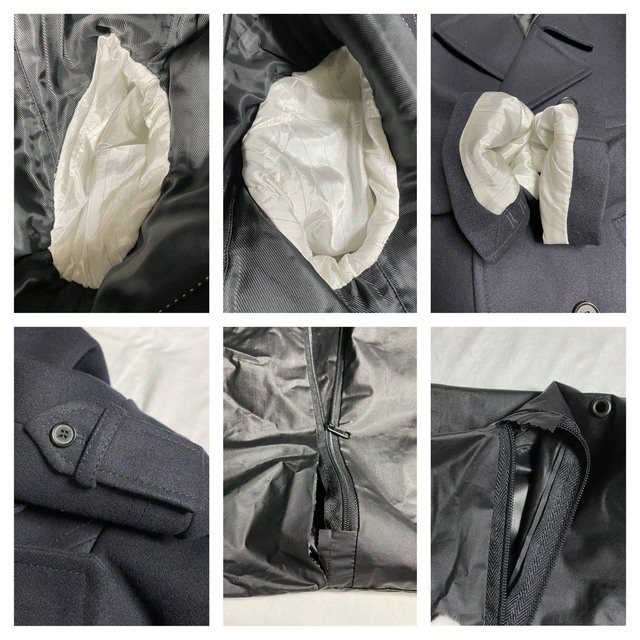 NEIL BARRETT(ニールバレット)の本物 美品 ニールバレット ZIP UP ピーコート ジャケット S 黒  メンズのジャケット/アウター(ピーコート)の商品写真