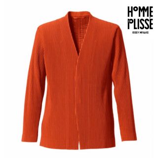 イッセイミヤケ(ISSEY MIYAKE)のオムプリッセ イッセイミヤケ　ノーカラージャケット　 PLISSE　プリーツ　(テーラードジャケット)