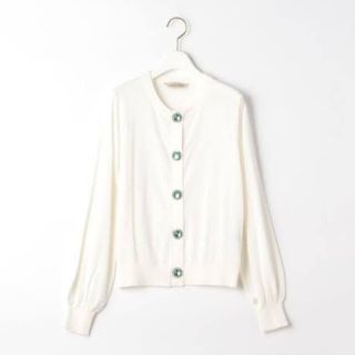 トラッゾドンナ(TORRAZZO DONNA)の新品♡ ＜TORRAZZO DONNA＞ビッグビジュー カーディガン(カーディガン)