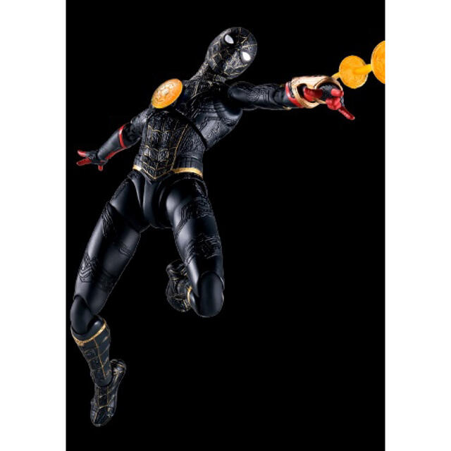 BANDAI(バンダイ)のS.H.Figuarts スパイダーマン[ブラック＆ゴールドスーツ] エンタメ/ホビーのフィギュア(アメコミ)の商品写真