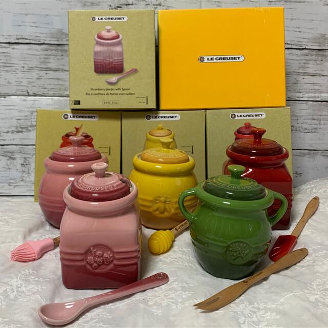 ル・クルーゼ(LE CREUSET)ハニーポット& ジャムポット&シュガー ル・クルーゼ(LE CREUSET)ハニーポット& ジャムポット&シュガー