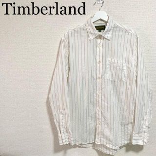 ティンバーランド(Timberland)のティンバーランド 長袖シャツ メンズM ストライプ ワンポイントロゴ 90s (シャツ)