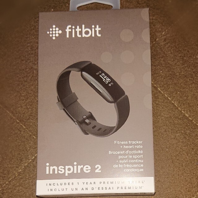 ラバーブラック系通知機能fitbit inspire 2