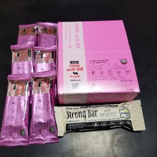 ストロングミルクバーリッチベリー18本　ストロングバーミルクホワイト1本(プロテイン)