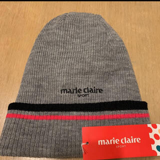 マリクレール(Marie Claire)のマリ・クレールmarie claire ゴルフ ニット帽(ニット帽/ビーニー)