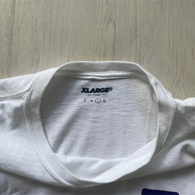 XLARGE(エクストララージ)のXLARGEエクストララージロンtサイドラインロゴLストリートホワイト メンズのトップス(Tシャツ/カットソー(七分/長袖))の商品写真