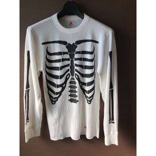 シュプリーム(Supreme)のSupreme Hanes Bones Thermal Crew 白 M 美品(Tシャツ/カットソー(七分/長袖))