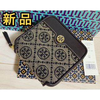 トリーバーチ(Tory Burch)のトリーバーチ　Tモノグラム ジャカード バイフォールド ウォレット　財布(財布)