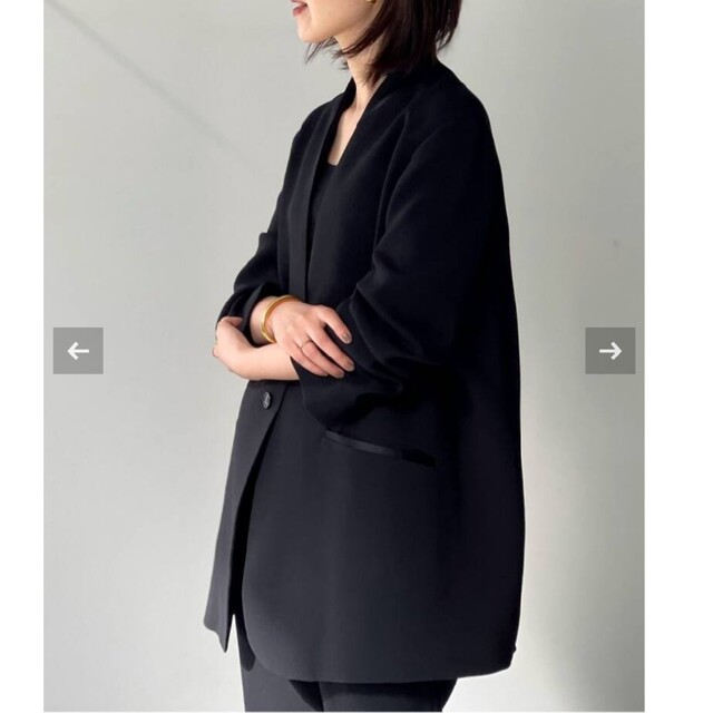 L'Appartement DEUXIEME CLASSE(アパルトモンドゥーズィエムクラス)のL'Appartement No Collar Relax Jacket レディースのジャケット/アウター(ノーカラージャケット)の商品写真