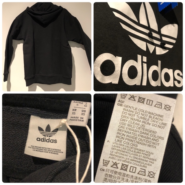 adidas(アディダス)の【新品】adidas トレフォイル フーディー コットンパーカー XS レディースのトップス(パーカー)の商品写真