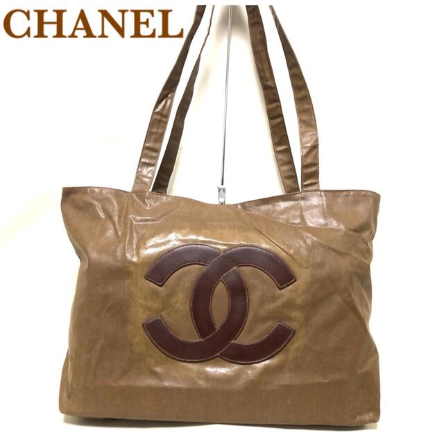 CHANEL シャネル ココマーク ナイロン トートバッグ-