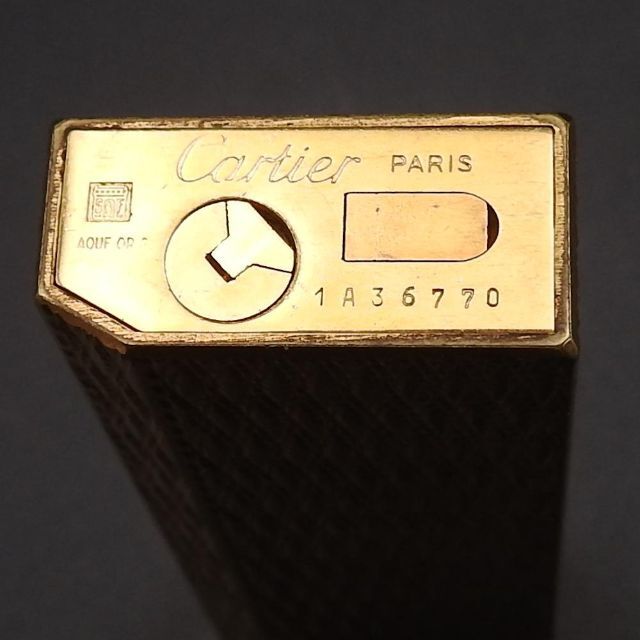 【着火確認済み】Cartier カルティエ 5角 ガスライター ゴールド 総柄