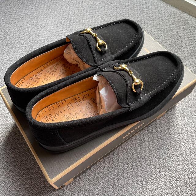 MANEBU | “BITCH” SUEDE (BLACK) レディースの靴/シューズ(ローファー/革靴)の商品写真
