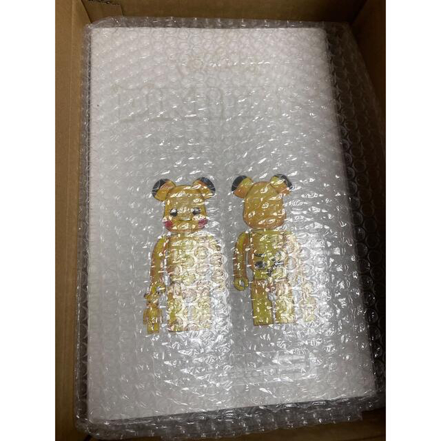 BE@RBRICK ピカチュウ GOLD CHROME 100％ & 400％