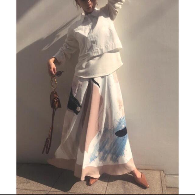 お値下げ！ameri vintage PAINTING FLARE SKIRT