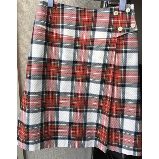 Yorkland(ヨークランド)の◎大幅値下げ！ ヨークランド チェック スカート レディースのスカート(ひざ丈スカート)の商品写真