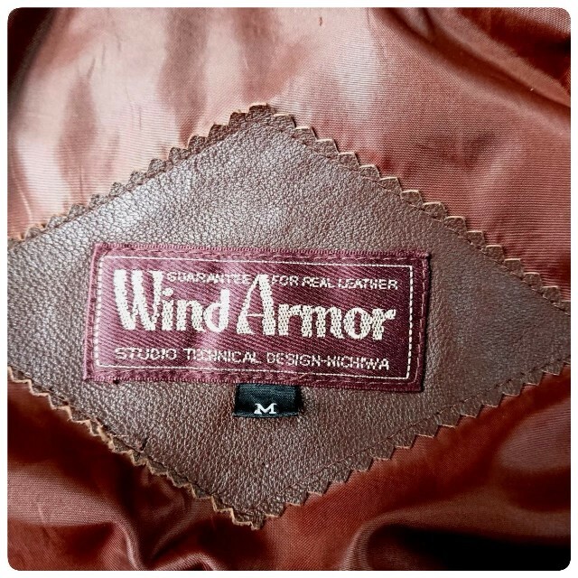 WIND ARMOR 最高級ラムレザーラクーンファーフーデッドダウンジャケット メンズのジャケット/アウター(ダウンジャケット)の商品写真