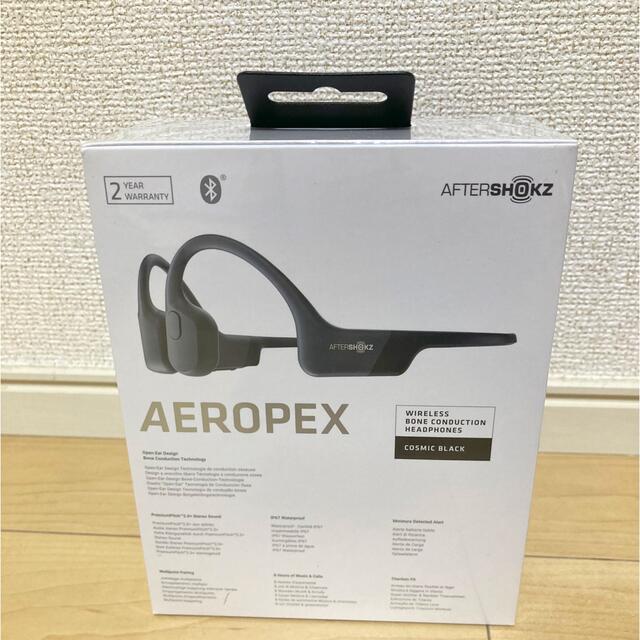 新品未開封　shokz aeropex cosmicblack スマホ/家電/カメラのオーディオ機器(ヘッドフォン/イヤフォン)の商品写真