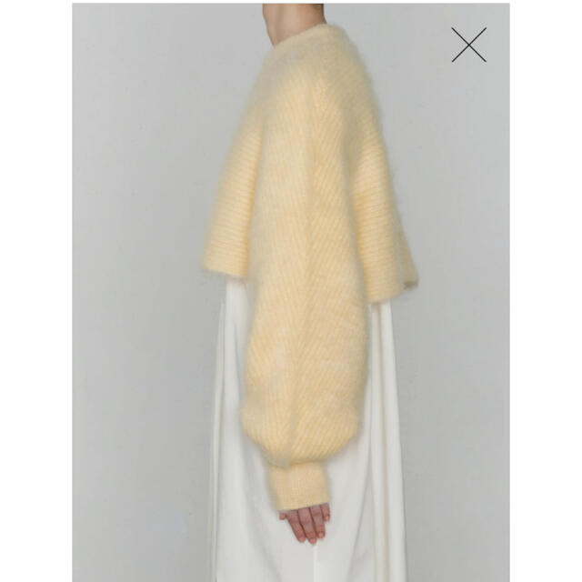 HYKE MOHAIR CROP TOP ハイク モヘアクロップトップ-