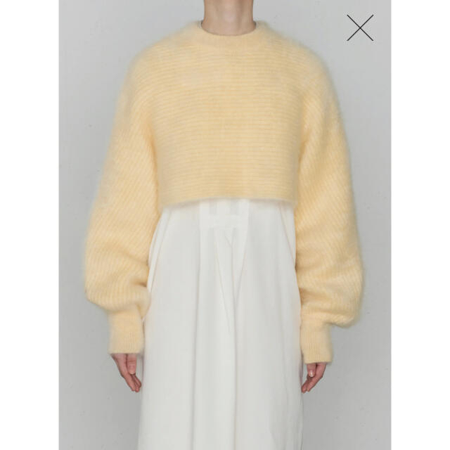 HYKE MOHAIR CROP TOP ハイク モヘアクロップトップ-