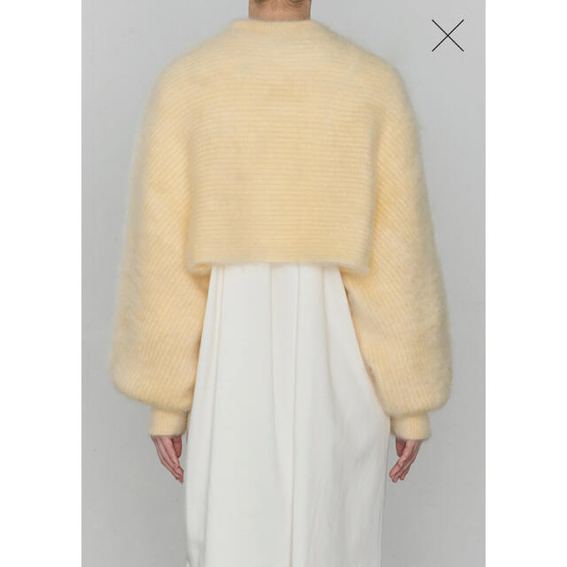 HYKE MOHAIR CROP TOP ハイク モヘアクロップトップ-
