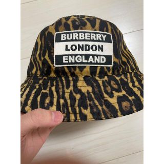 バーバリー(BURBERRY)のBURBERRY バケットハット ヒョウ柄 L(ハット)