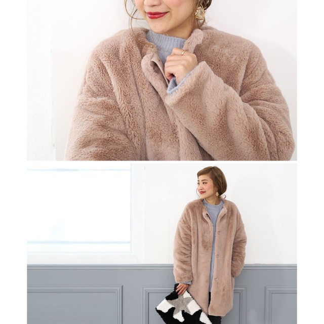titivate - 【美品】セレクトモカ フェイクファーコートの通販 by titivate - 【美品】セレクトモカ フェイクファーコートの通販 by