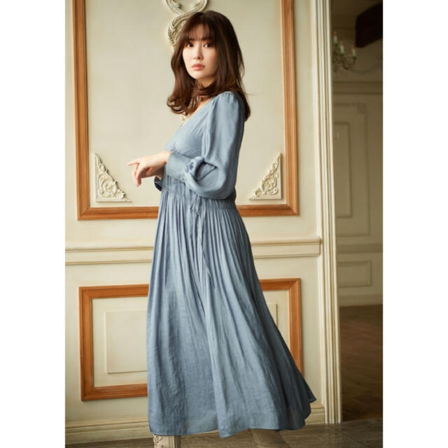 Side Bow Vintage Twill Dress