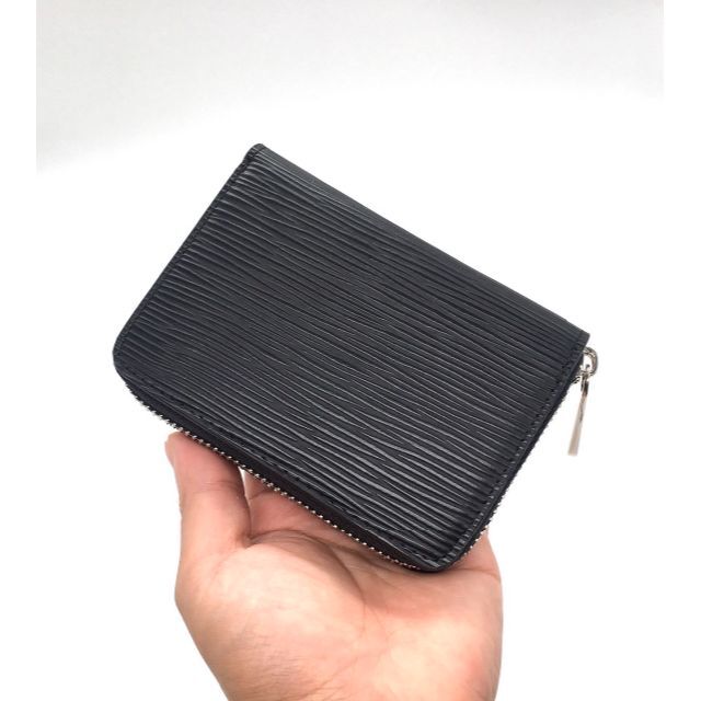 ミニ財布 コインケース カードケース 小銭入れ メンズ レディース 黒×黒
