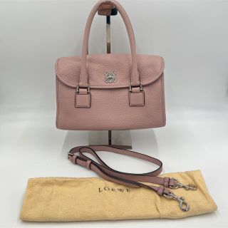 ロエベ(LOEWE)の美品　LOEWE ロエベ　アラモ28  2way ショルダー付　保存袋付(ショルダーバッグ)