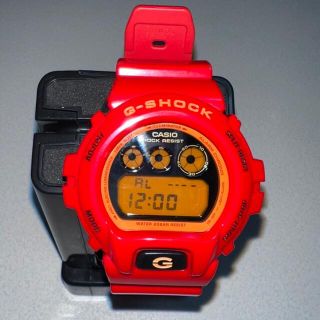 ジーショック(G-SHOCK)のG-SHOCK DW-6900CB クレイジーカラー　赤　レッド(腕時計(デジタル))