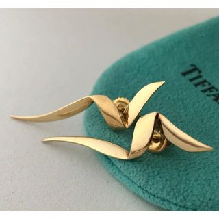 ティファニー(Tiffany & Co.)のTiffany K18YG ヴィンテージ　ピアス希少美品(ピアス)