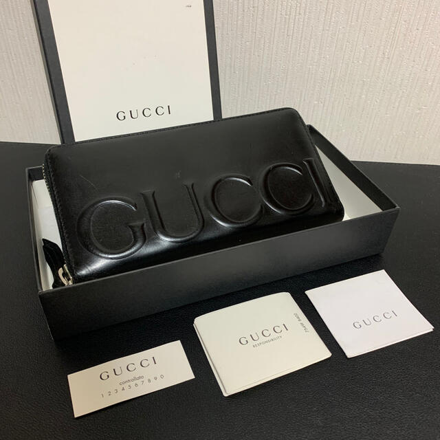 GUCCI グッチ ラウンドファスナー 長財布 レザー 本革 オンライン