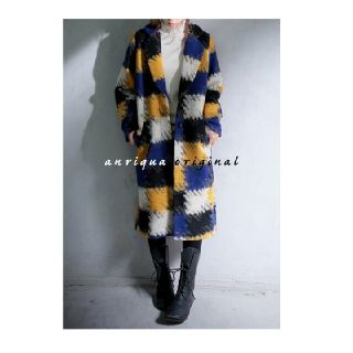 アンティカ(antiqua)の【レア未使用】antiquaアンティカ/デザインロングコート(ロングコート)