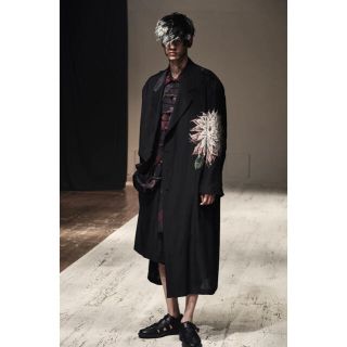 yohjiyamamoto 17ss シルクロングコート | aronmotta.com