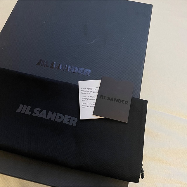 Jil Sander(ジルサンダー)の新品 JIL SANDER Black Lace-Up Ankle Boot メンズの靴/シューズ(ブーツ)の商品写真