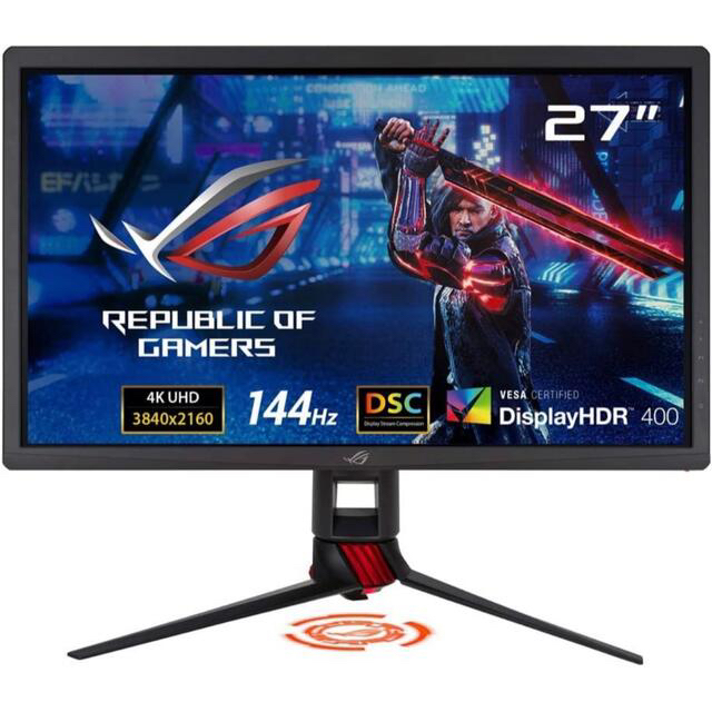 ASUS(エイスース)のROG STRIX XG27UQ ゲーミングモニター ASUS スマホ/家電/カメラのPC/タブレット(ディスプレイ)の商品写真