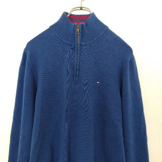 トミーヒルフィガー(TOMMY HILFIGER)の◎美品　TOMMY HILFIGER　ハーフジップ　コットンニット　XL(ニット/セーター)