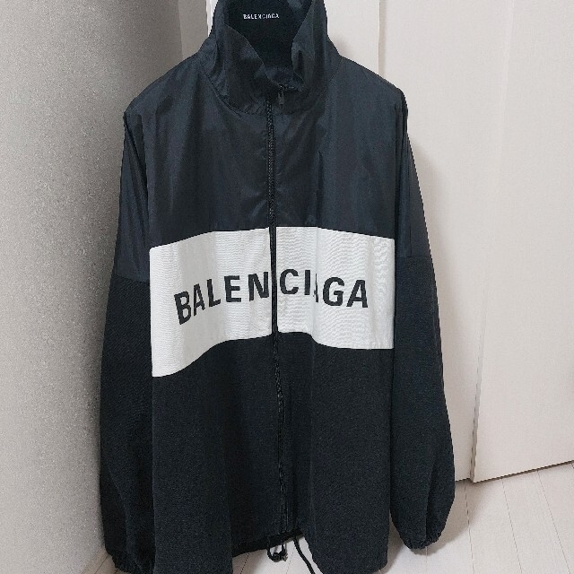 Balenciaga - 新品 BALENCIAGAナイロン ロゴ デニムトラックジャケット 38