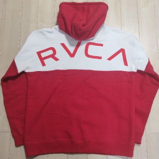 ルーカ(RVCA)のRVCA ルーカ パーカー 赤白 サイズM(パーカー)