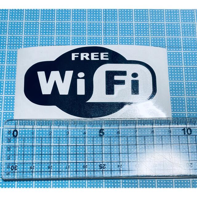 Wi-Fi Free ステッカー2（色変更可能） スマホ/家電/カメラのスマホアクセサリー(その他)の商品写真