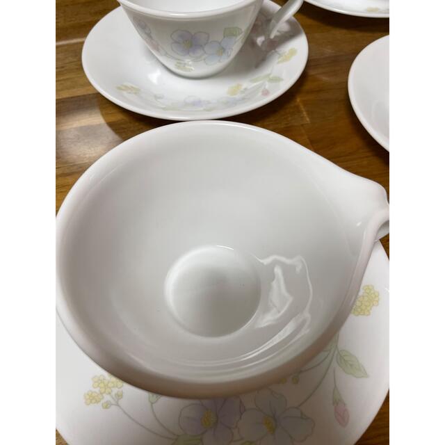 CORELLE コレール メイブルー カップ&ソーサー 5客 花柄