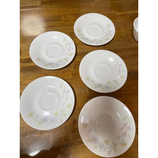 CORELLE(コレール)のCORELLE コレール メイブルー カップ&ソーサー 5客 花柄 インテリア/住まい/日用品のキッチン/食器(食器)の商品写真