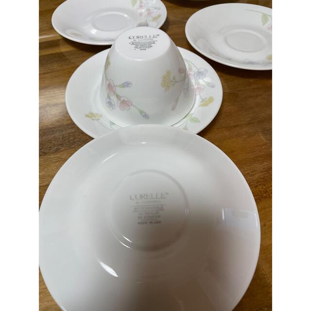 CORELLE(コレール)のCORELLE コレール メイブルー カップ&ソーサー 5客 花柄 インテリア/住まい/日用品のキッチン/食器(食器)の商品写真