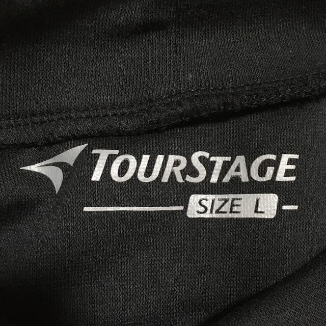 TOURSTAGE(ツアーステージ)の新品 トップス トレーナー ゴルフウェア スポーツ トレーニング 長袖 黒色 L スポーツ/アウトドアのゴルフ(ウエア)の商品写真