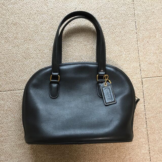 COACH(コーチ)の美品　コーチ　オールドコーチ　9958  ブラック ハンドバッグ 黒　レア レディースのバッグ(ハンドバッグ)の商品写真