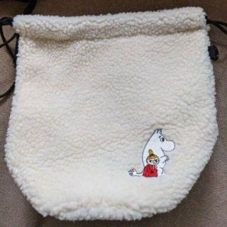 リトルミー(Little Me)のMOOMIN ムーミン　ボア ポシェット 巾着 ショルダーバッグ(ポーチ)