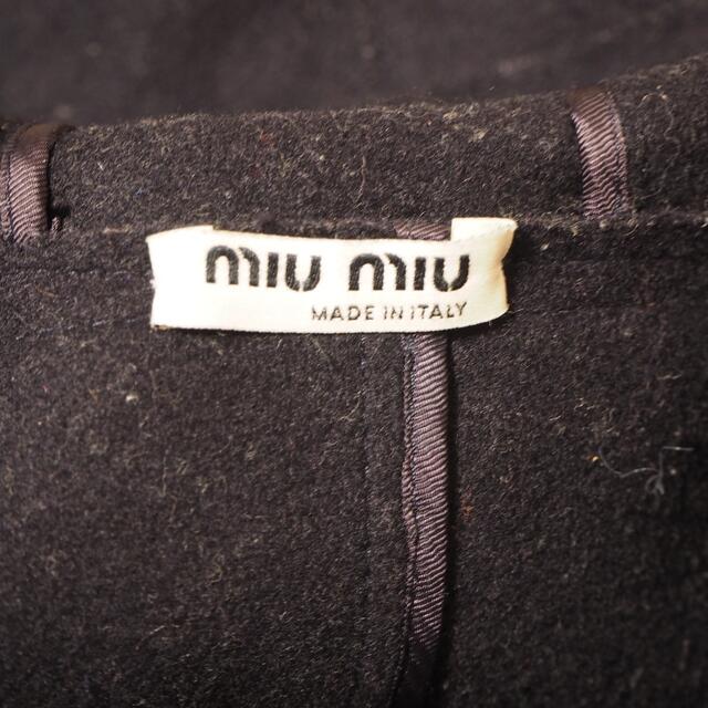 miumiu ダッフルコート ジャケット ショート丈 ミュウミュウ 薄 miumiu ダッフルコート ジャケット ショート丈 ミュウミュウ 薄